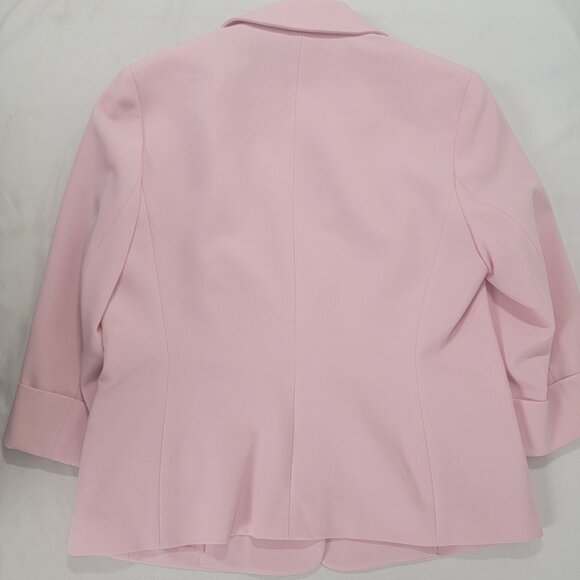 Kasper Women's Blazer Suit Jacket Pink Size 10P 10 P Petite Lined One button - Picture 3 of 6